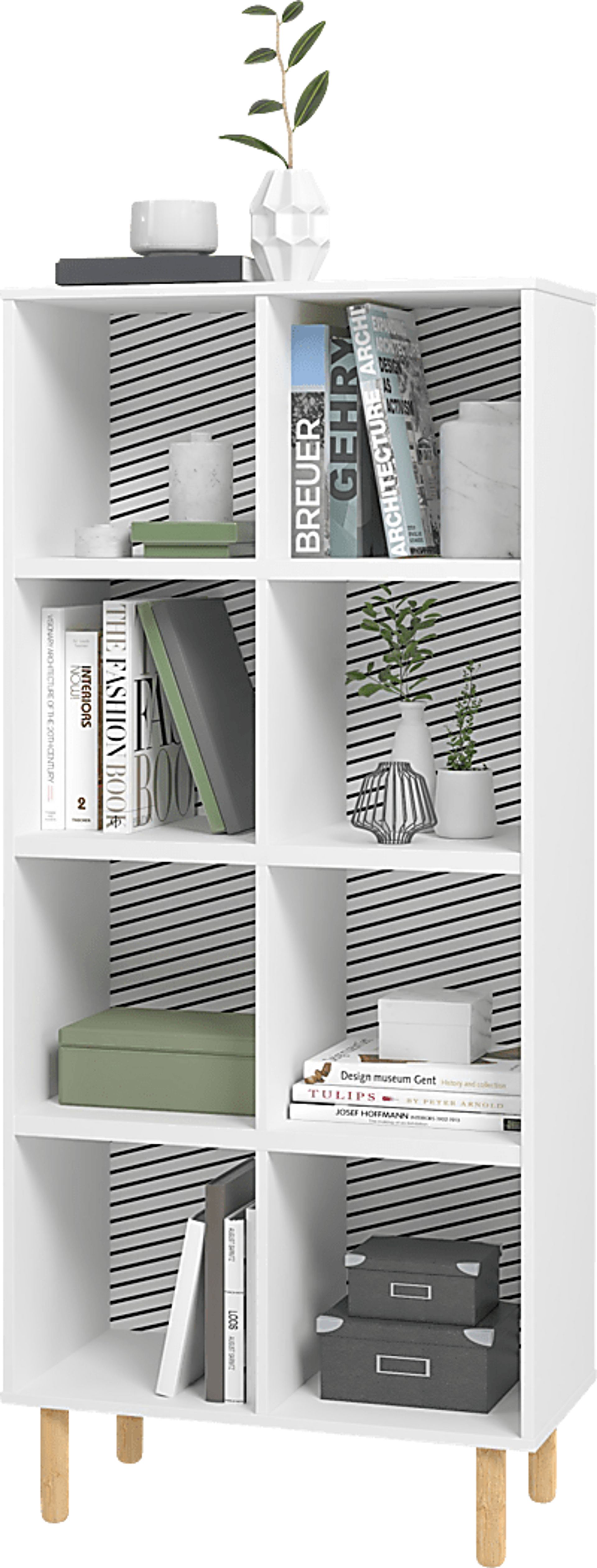Mizeur IV White Bookcase - Image 3
