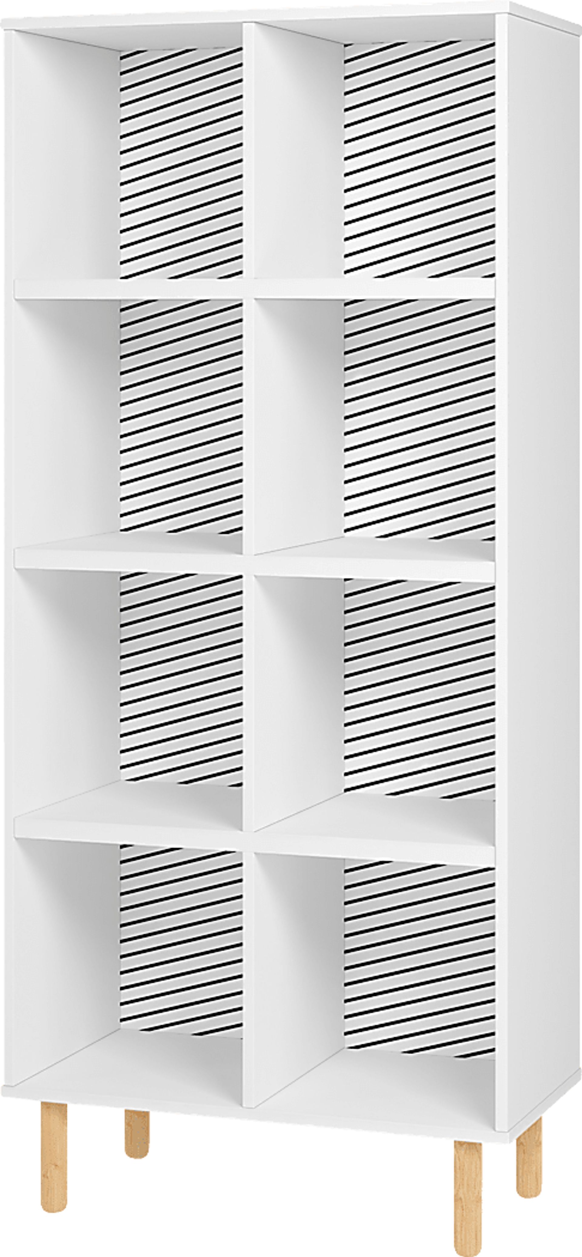 Mizeur IV White Bookcase - Image 1
