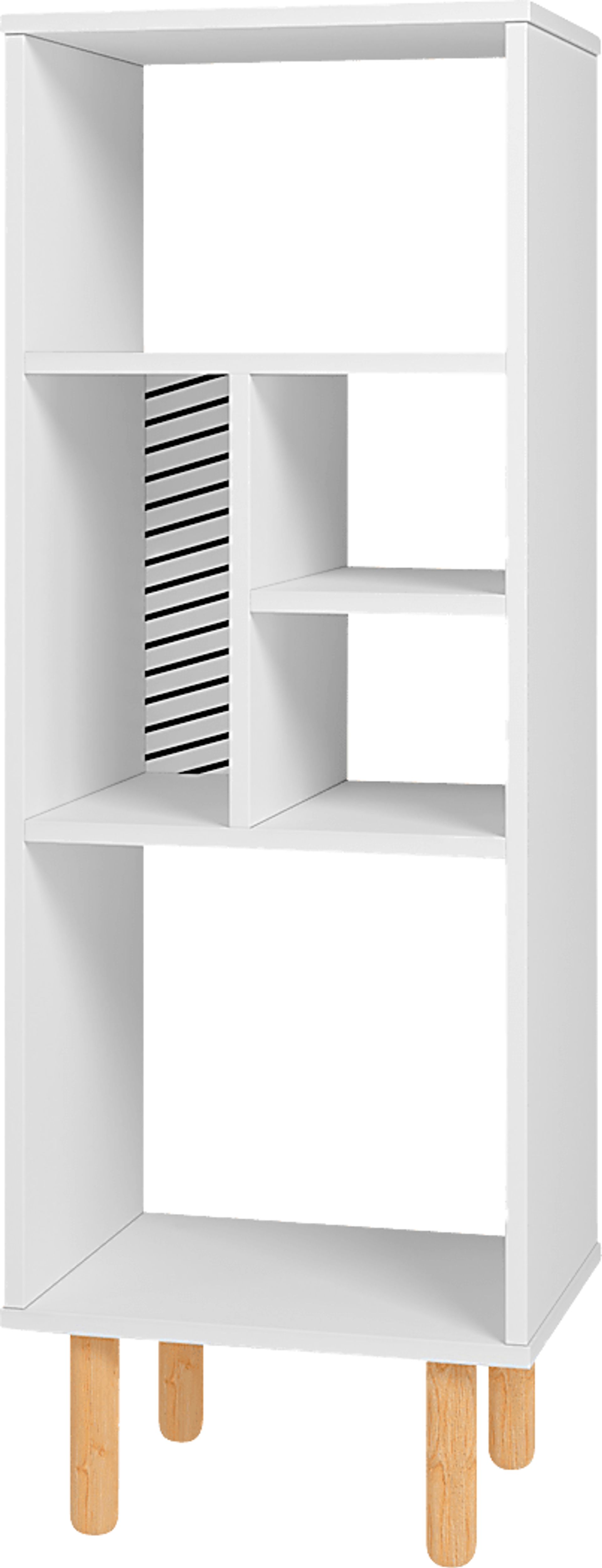 Mizeur VI White Bookcase - Image 1
