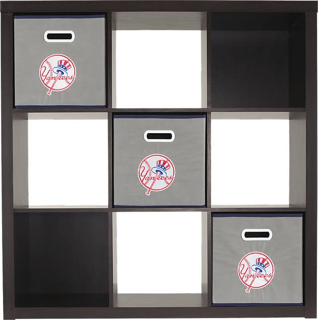 MLB CubeStore New York Yankees 9 Cube Organizer with 3 Storage Bins - Thumbnail - Image 2