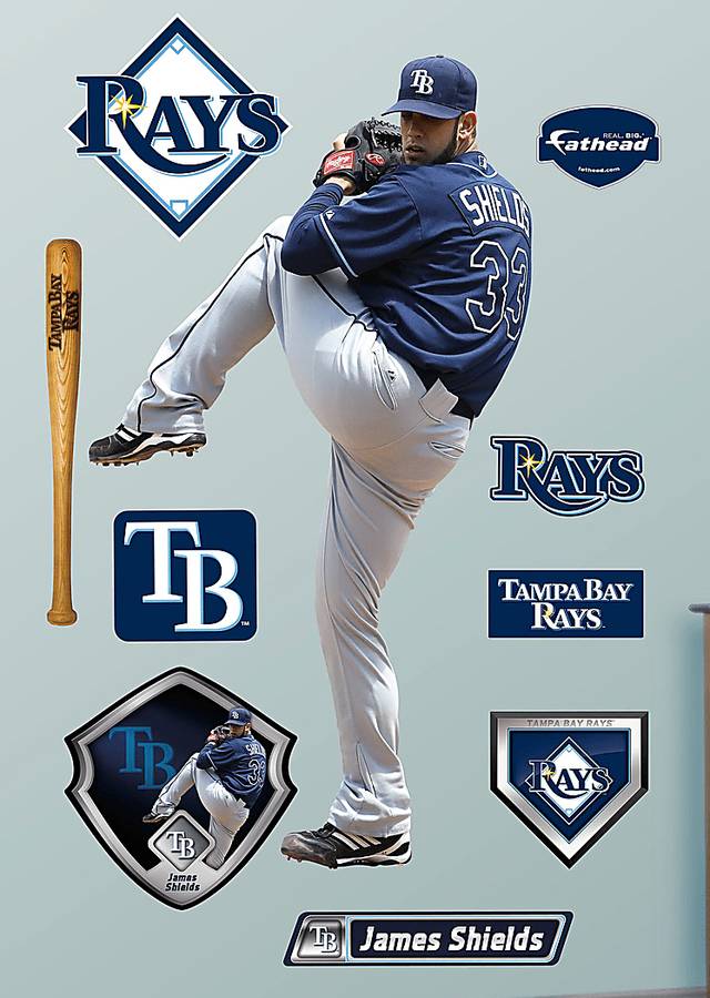 MLB James Shields Fathead Wall Decal - Thumbnail - Image 1