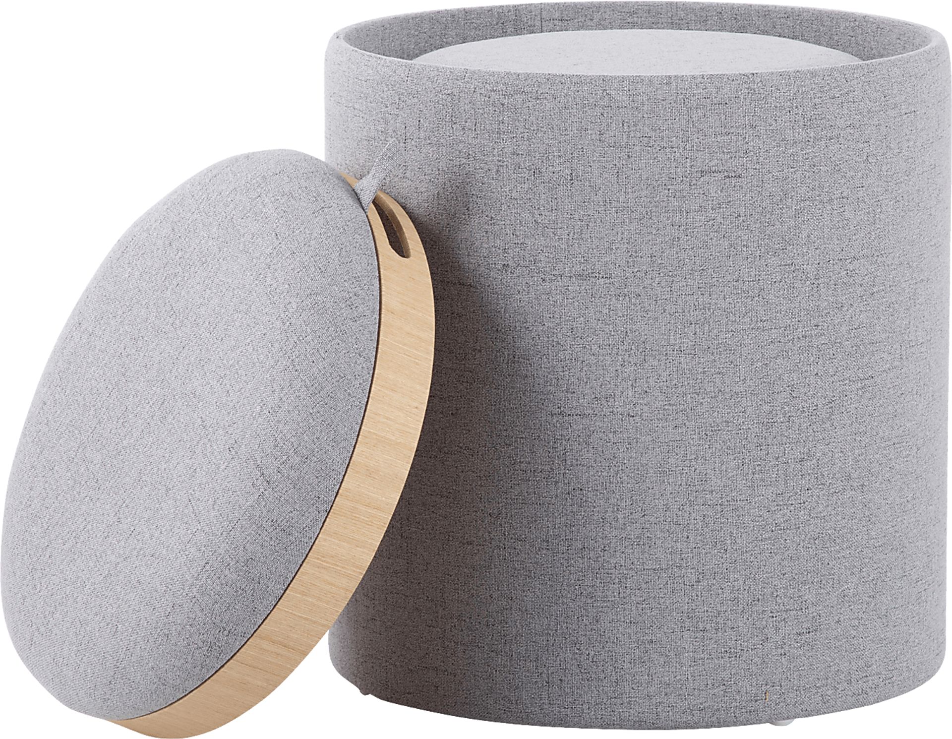 Mockernut Gray Ottoman, Set of 2 - Image 5