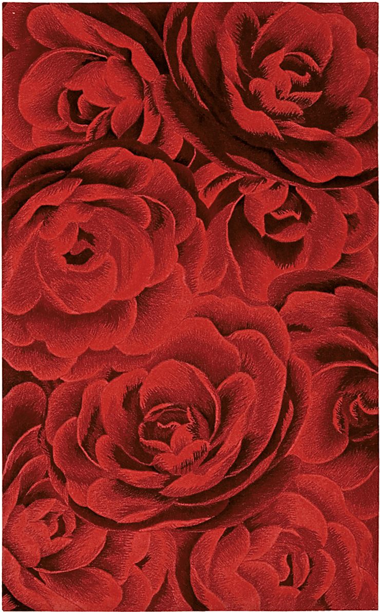Moda Rose Red 5'6 x 7'5 Rug
