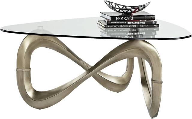 Modern Art Chrome Cocktail Table - Thumbnail - Image 1