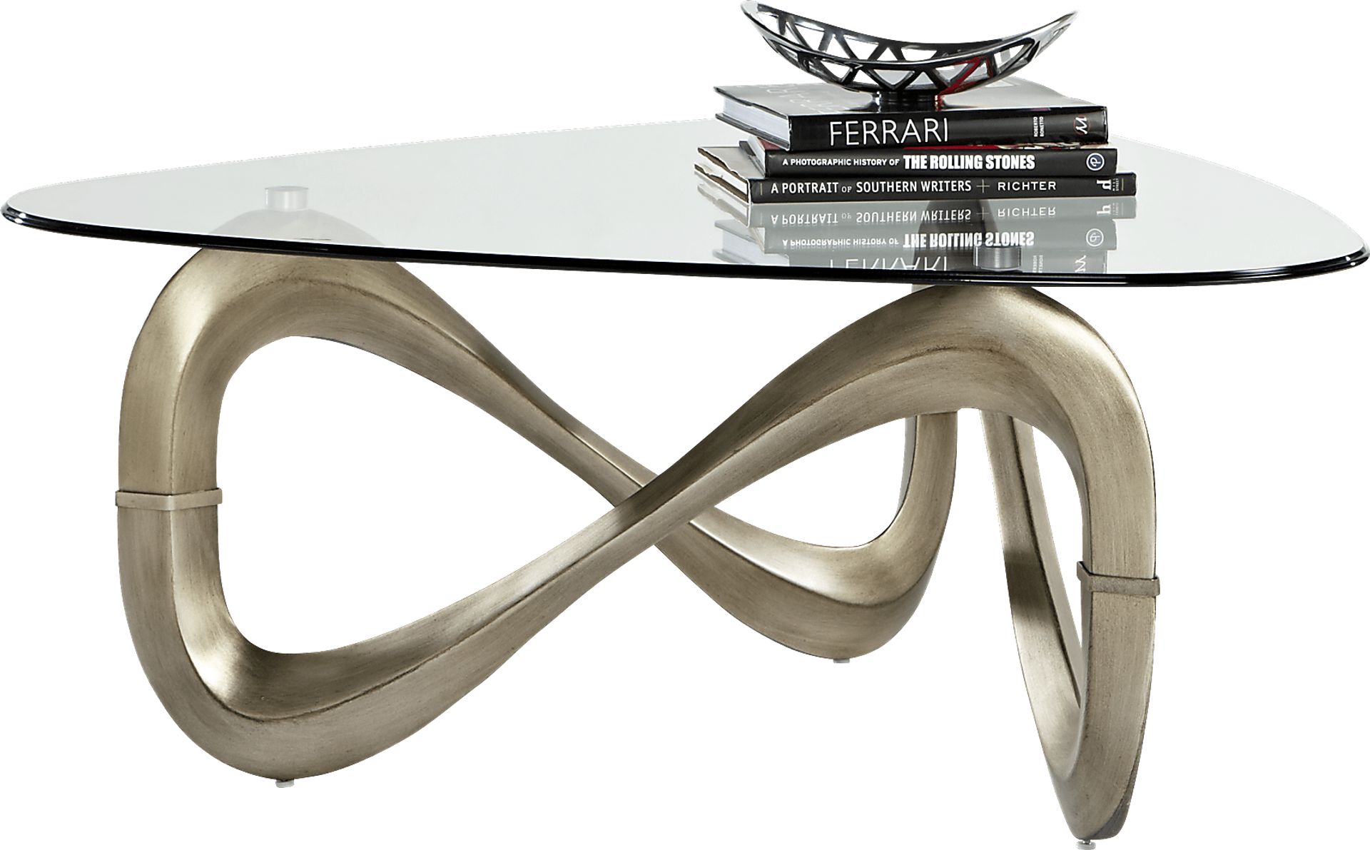 Modern Art Chrome Cocktail Table - Image 1