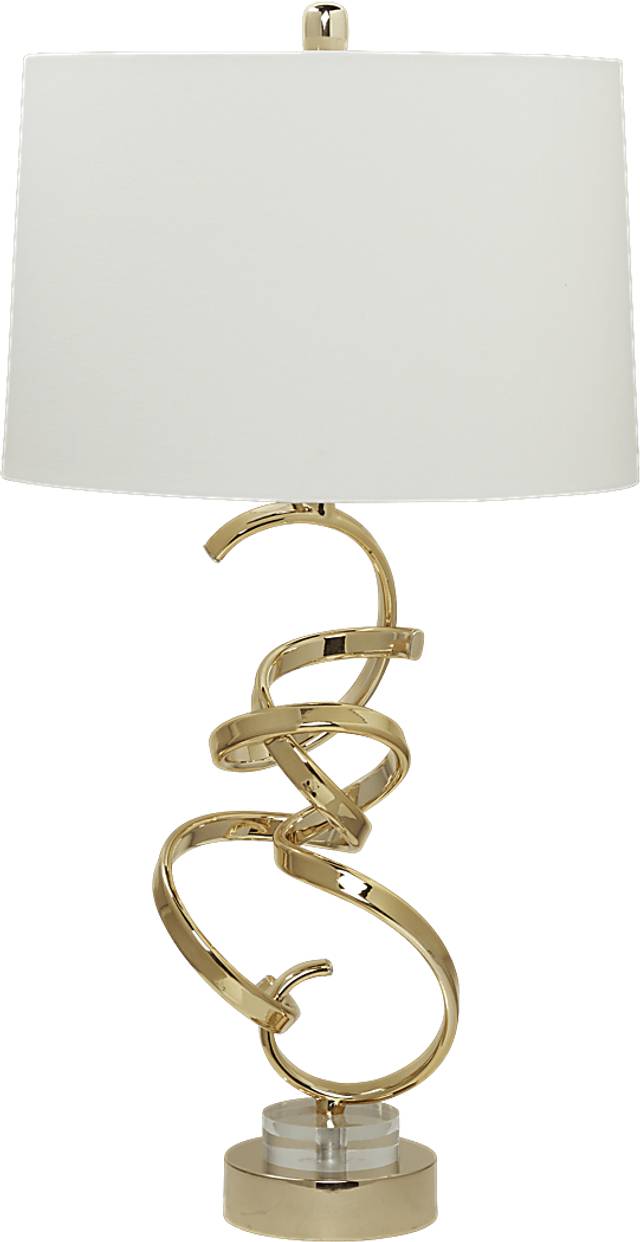 Modern Twist Gold Lamp - Thumbnail - Image 1