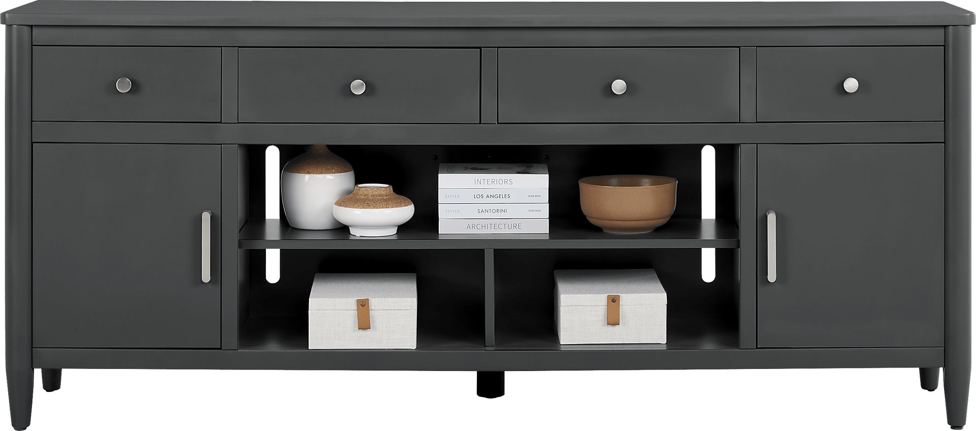 Modern Villa Iron Ore 82 in. Console - Image 2