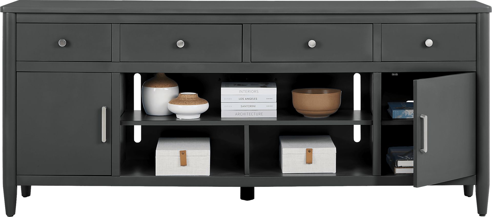 Modern Villa Iron Ore 82 in. Console - Image 3