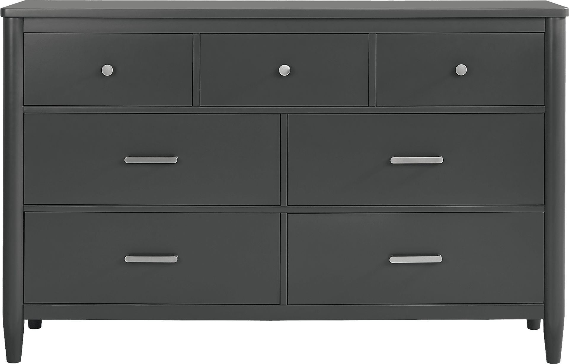 Modern Villa Iron Ore 5 Pc King Panel Bedroom - Image 5