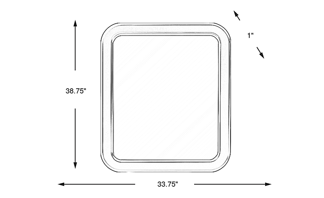 Modern Villa Iron Ore Mirror