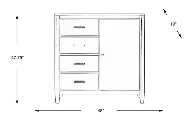 Dimension Image. Please refer to the Dimension Tab on this page for dimension details.