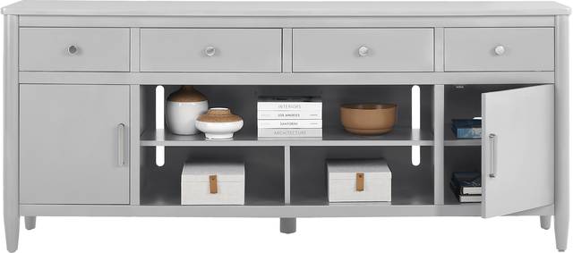 Modern Villa Light Gray 82 in. Console - Thumbnail - Image 3