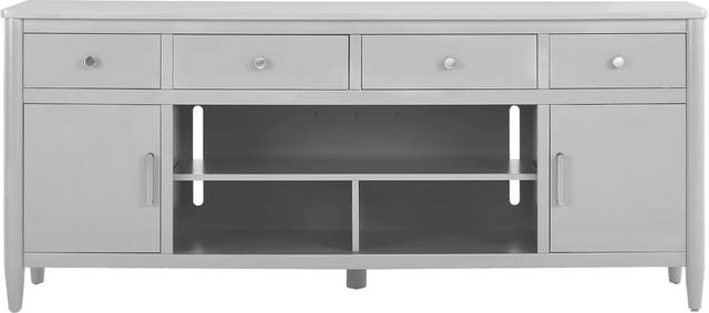 Modern Villa Light Gray 82 in. Console - Thumbnail - Image 1