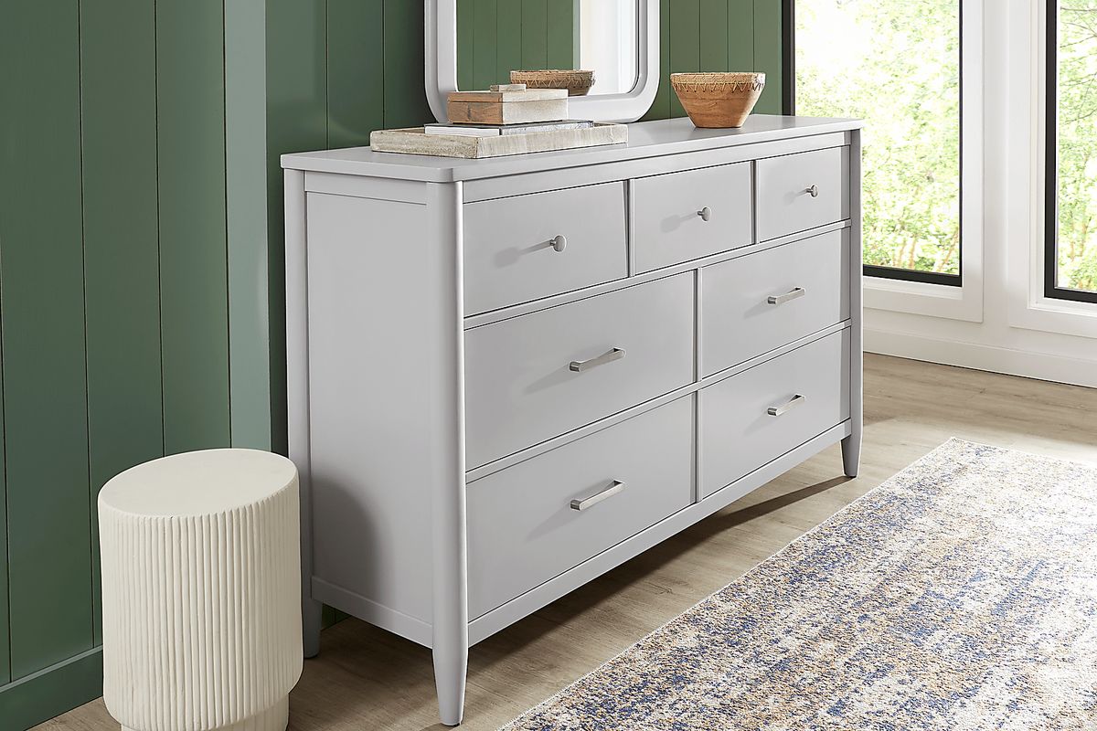 light grey modern dresser Linwood Light Grey 58