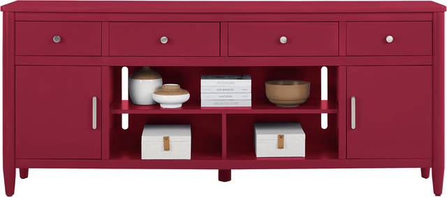 Modern Villa Red 82 in. Console - Thumbnail - Image 2