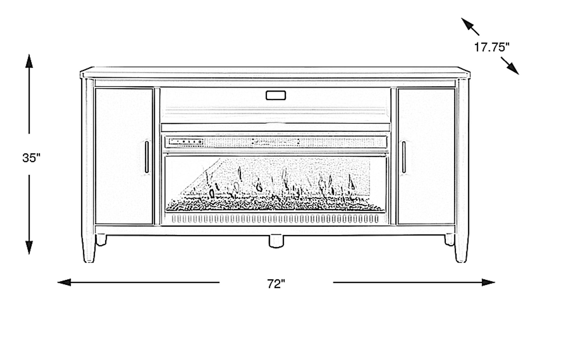 Dimension Image. Please refer to the Dimension Tab on this page for dimension details.