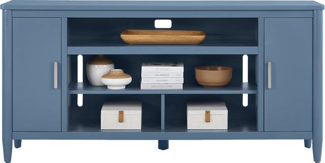 Modern Villa Slate Blue 72 in. Console - Thumbnail - Image 2