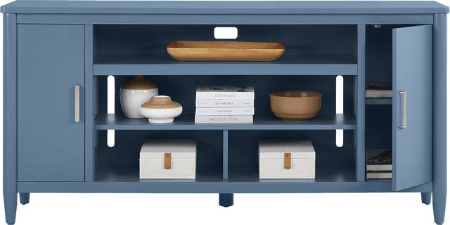 Modern Villa Slate Blue 72 in. Console - Thumbnail - Image 3