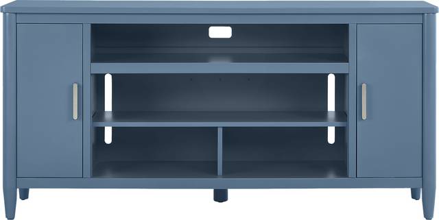 Modern Villa Slate Blue 72 in. Console - Thumbnail - Image 1