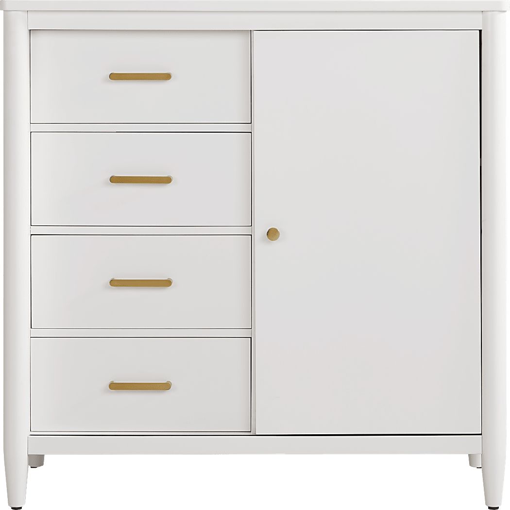 4 drawer door chest