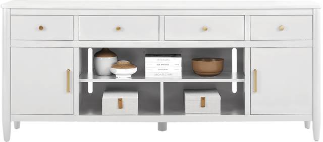 Modern Villa White 82 in. Console - Thumbnail - Image 2