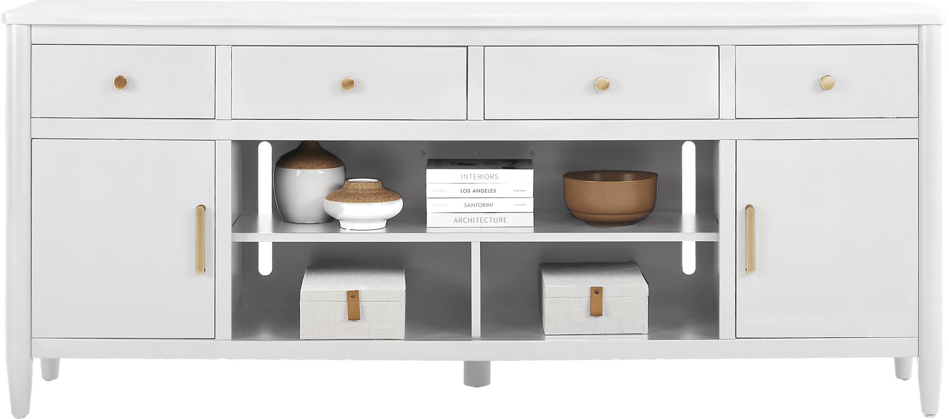 Modern Villa White 82 in. Console - Image 2