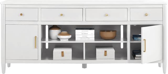 Modern Villa White 82 in. Console - Thumbnail - Image 3