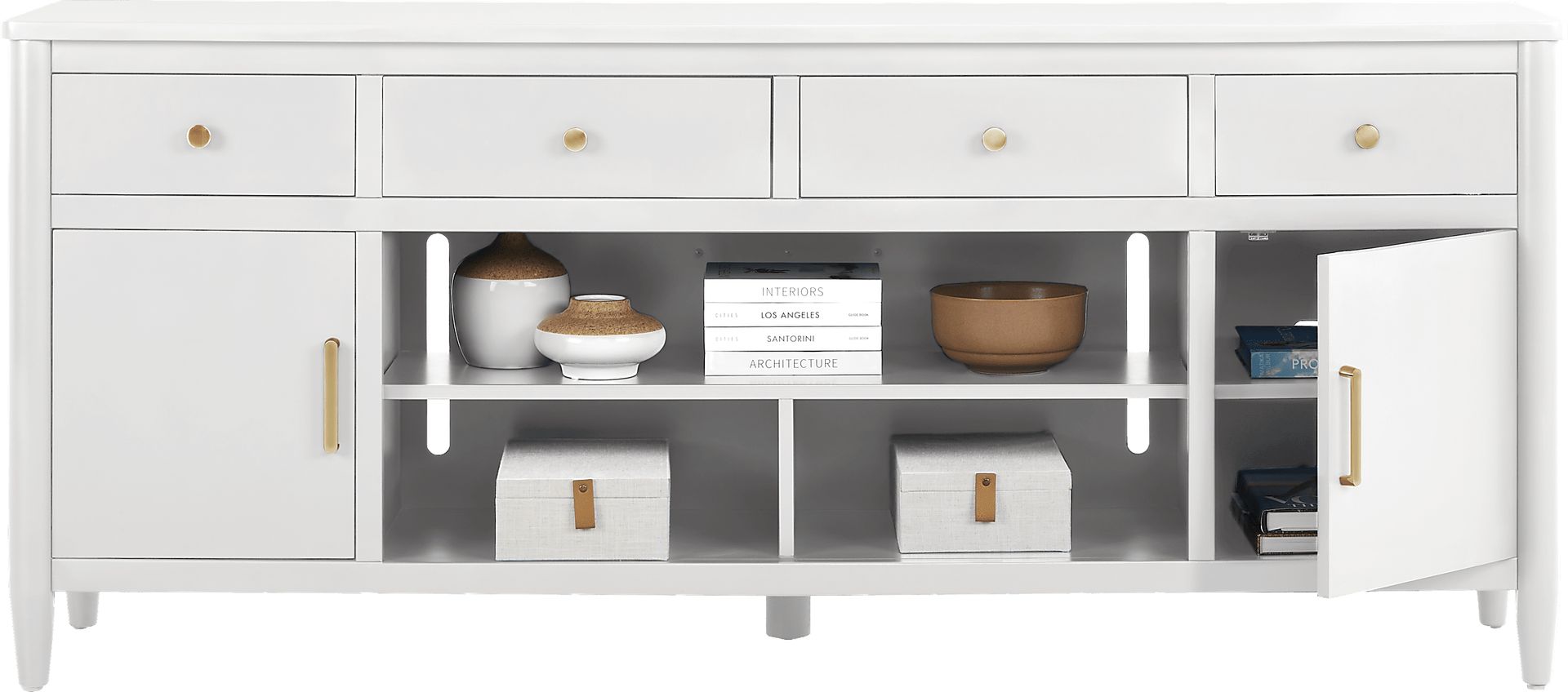 Modern Villa White 82 in. Console - Image 3