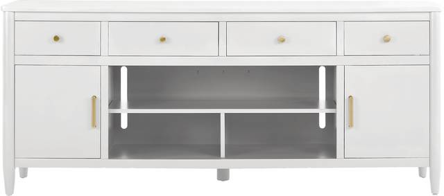 Modern Villa White 82 in. Console - Thumbnail - Image 1