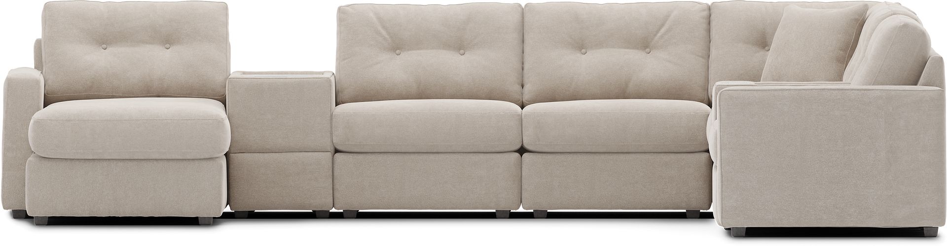 Beige 8 Pc ModularOne with Media Consoles - Image 2