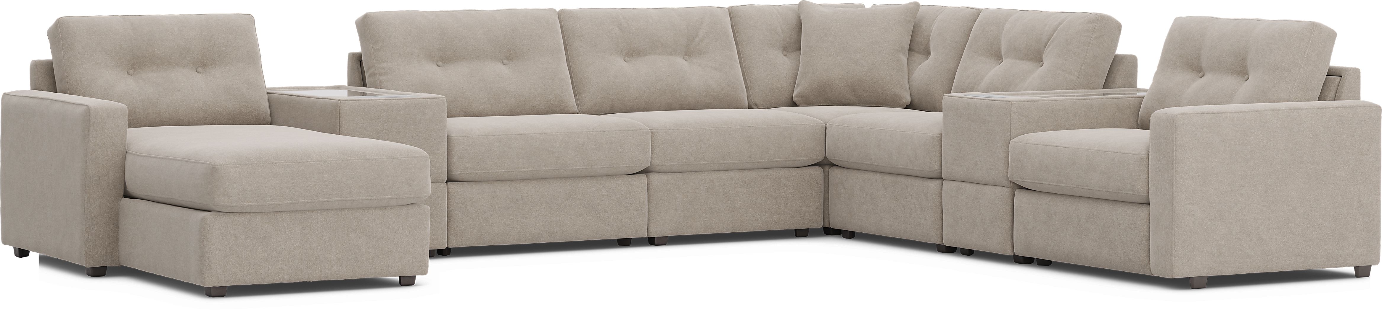 ModularOne 8 Pc Sectional with Media Consoles - Thumbnail 2