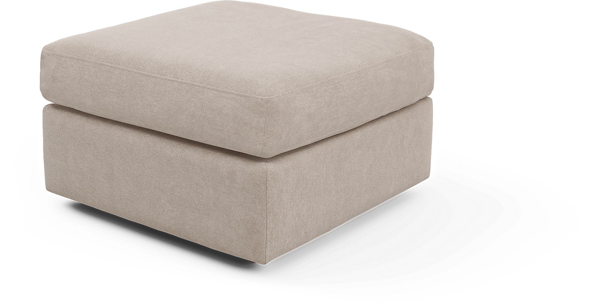 ModularOne Beige Bumper Ottoman - Image 1