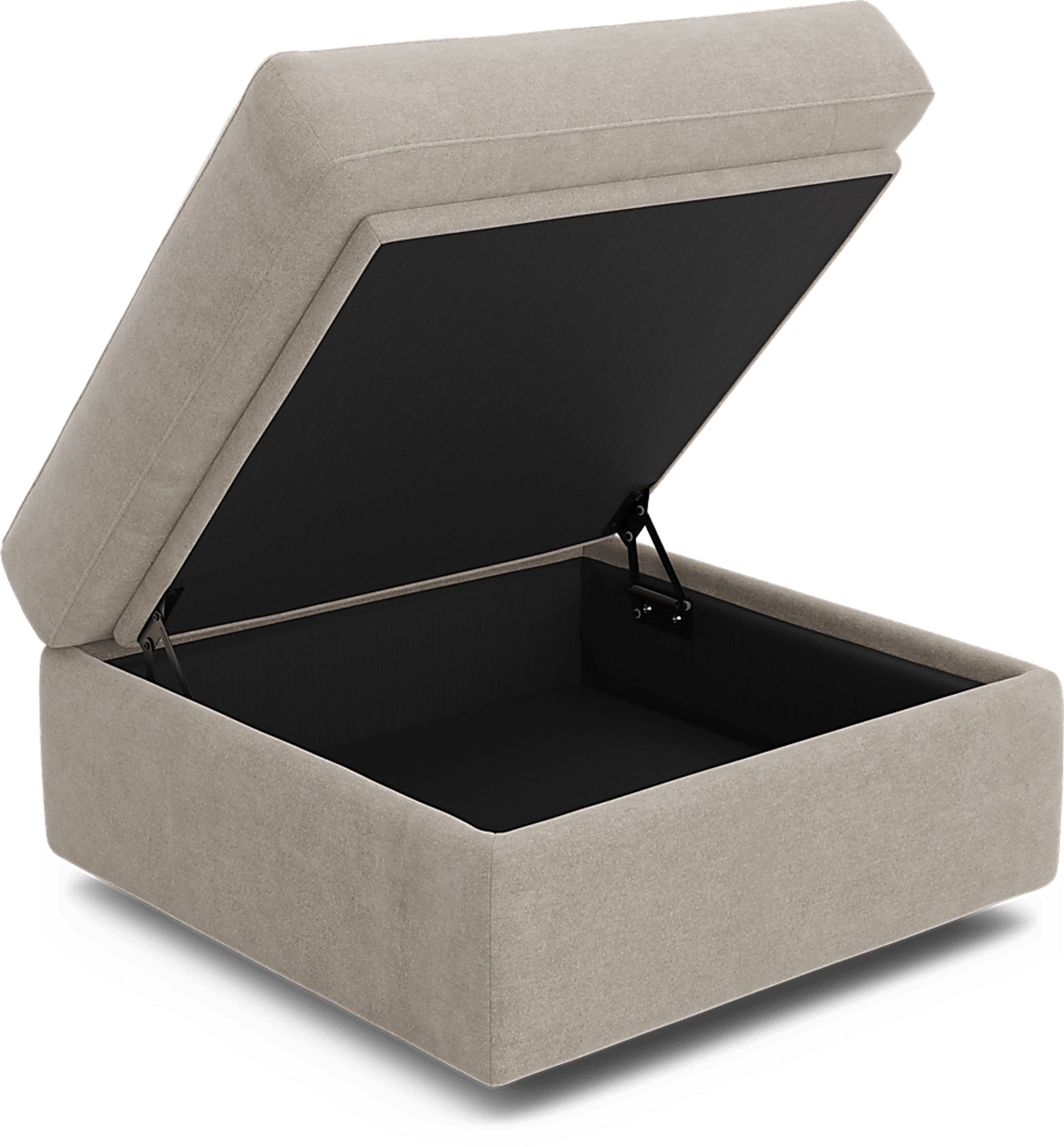ModularOne Beige Storage Bumper Ottoman - Image 2