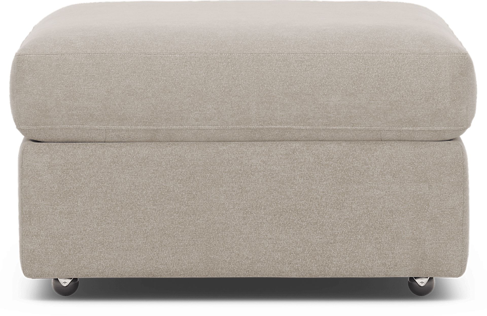 ModularOne Beige Storage Bumper Ottoman - Image 3