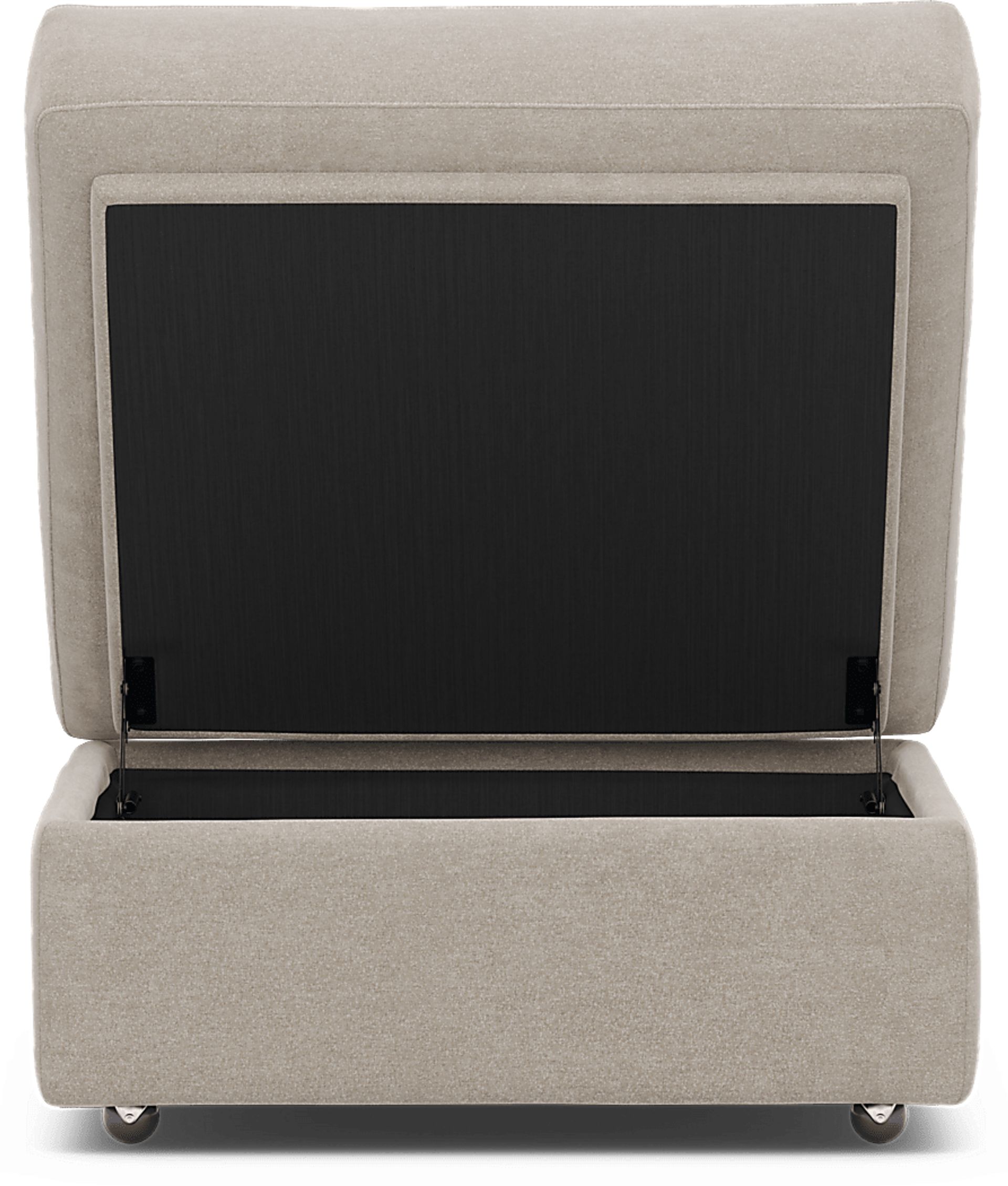 ModularOne Beige Storage Bumper Ottoman - Image 4