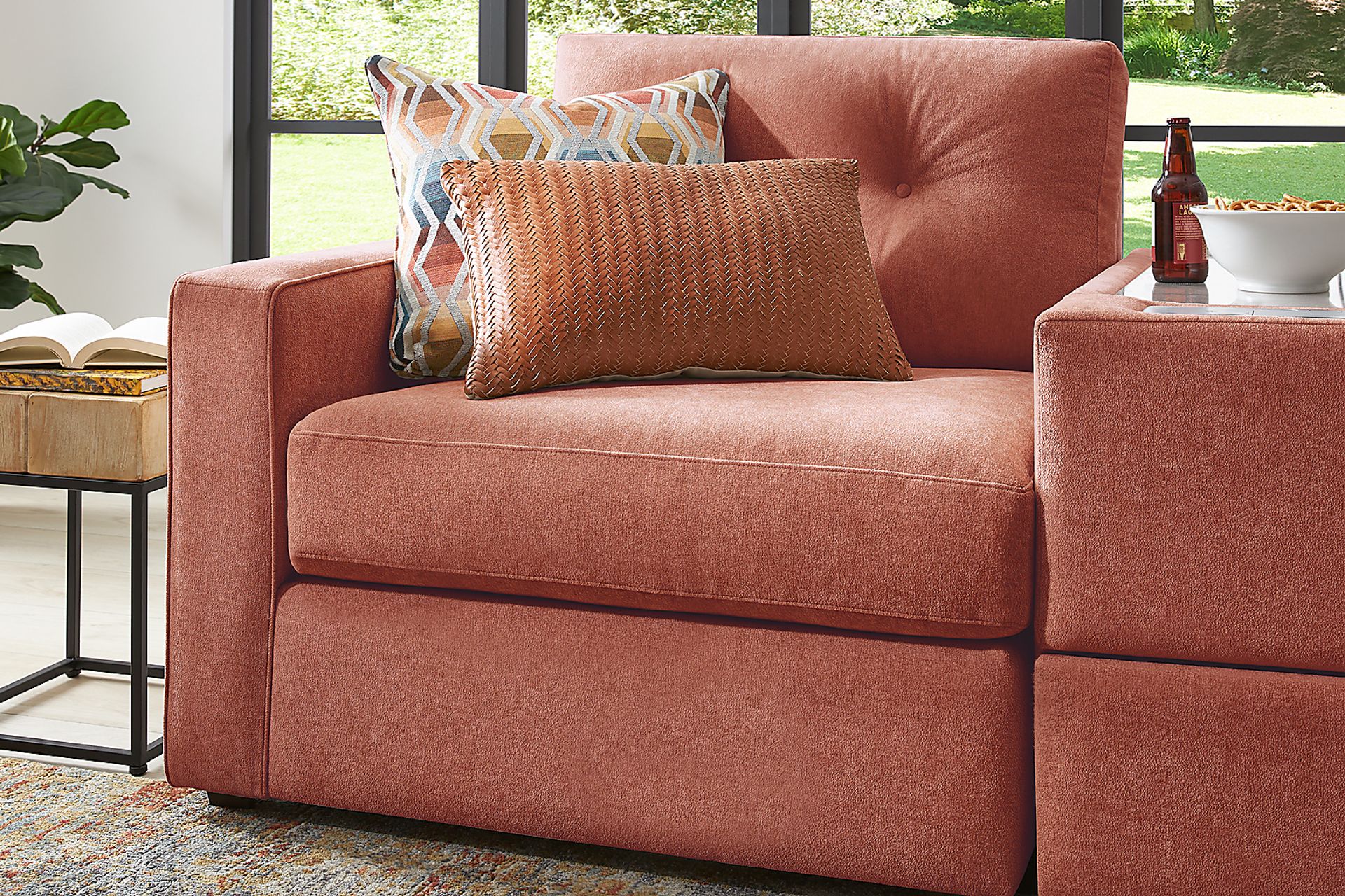 ModularOne Copper 3 Pc Sectional with Media Console - Image 5