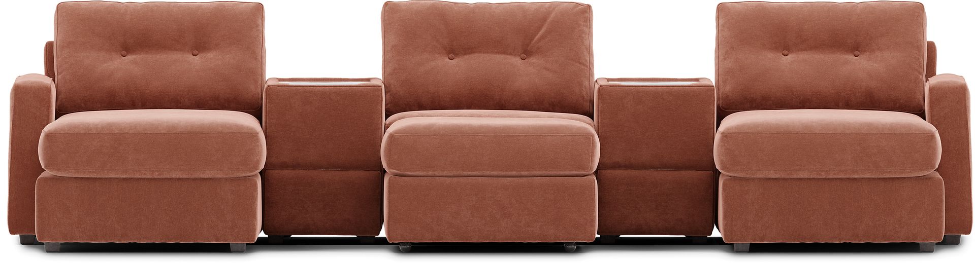 ModularOne Copper 6 Pc Sectional with Media Consoles - Image 3