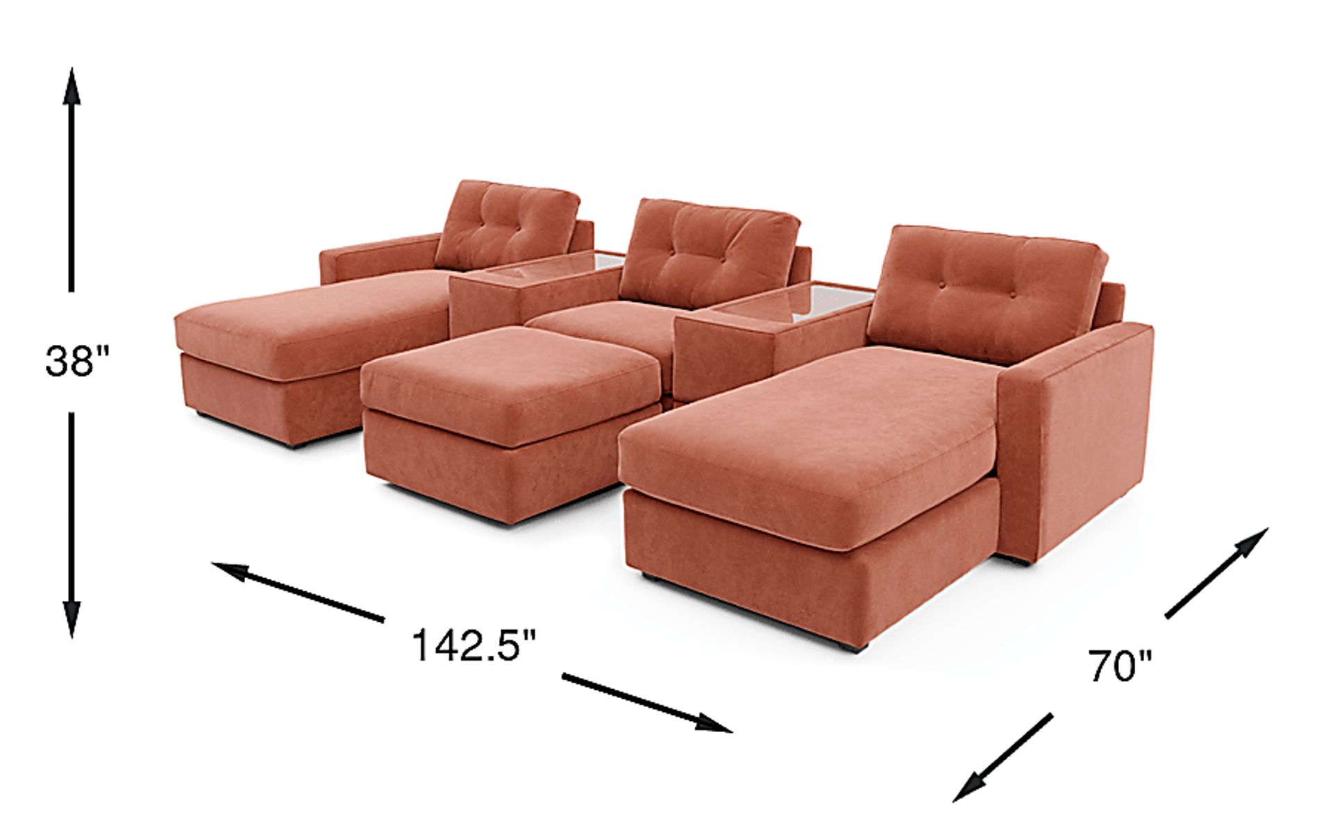 Drew & Jonathan Modularone Copper Brown,Orange,Yellow Chenille Fabric 6