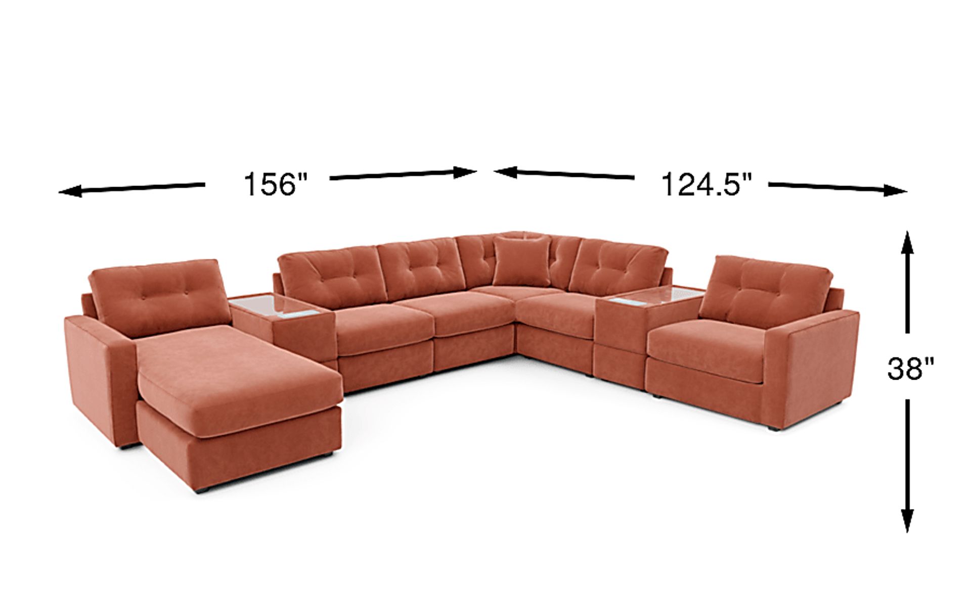 Drew & Jonathan Modularone Copper Brown,Orange,Yellow Chenille Fabric 8 ...