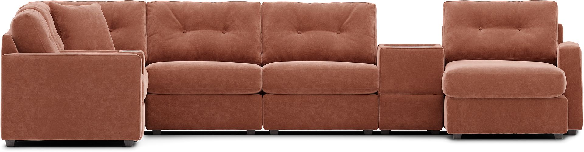 ModularOne Copper 8 Pc Sectional with Media Consoles - Image 2
