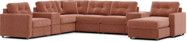 ModularOne Copper 8 Pc Sectional with Media Consoles - Thumbnail - Image 3