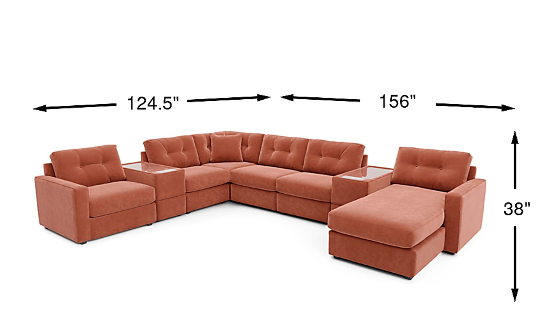 Dimension Image. Please refer to the Dimension Tab on this page for dimension details.