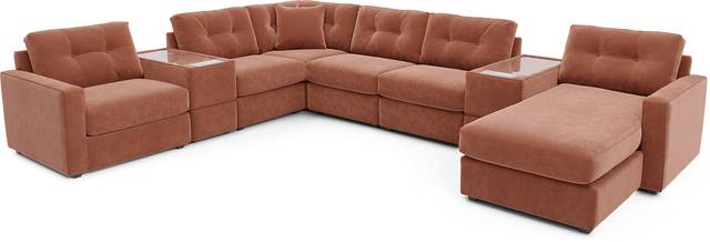 ModularOne Copper 8 Pc Sectional with Media Consoles - Thumbnail - Image 1