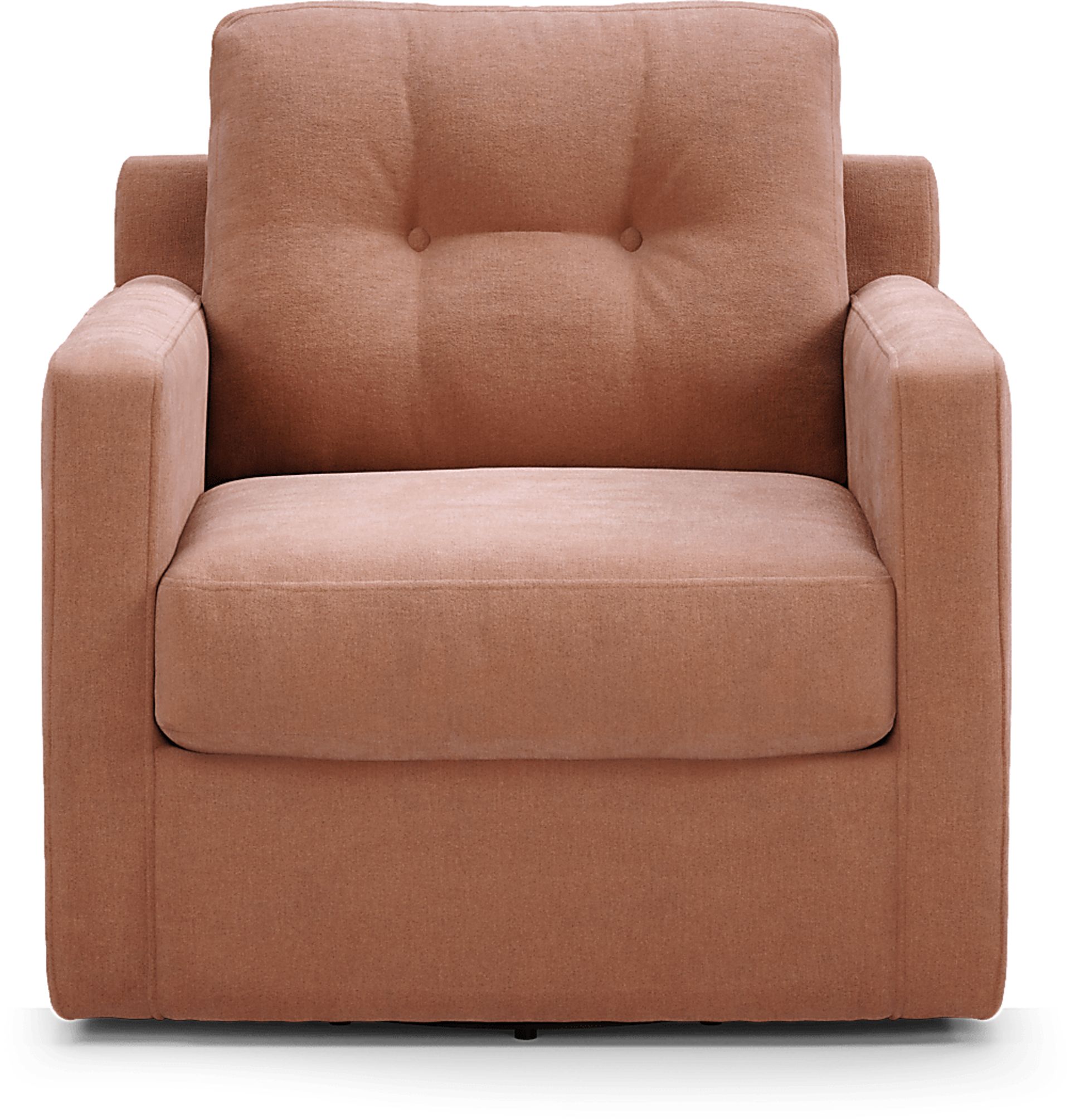 Drew Small Leather Swivel Accent Chair + Reviews