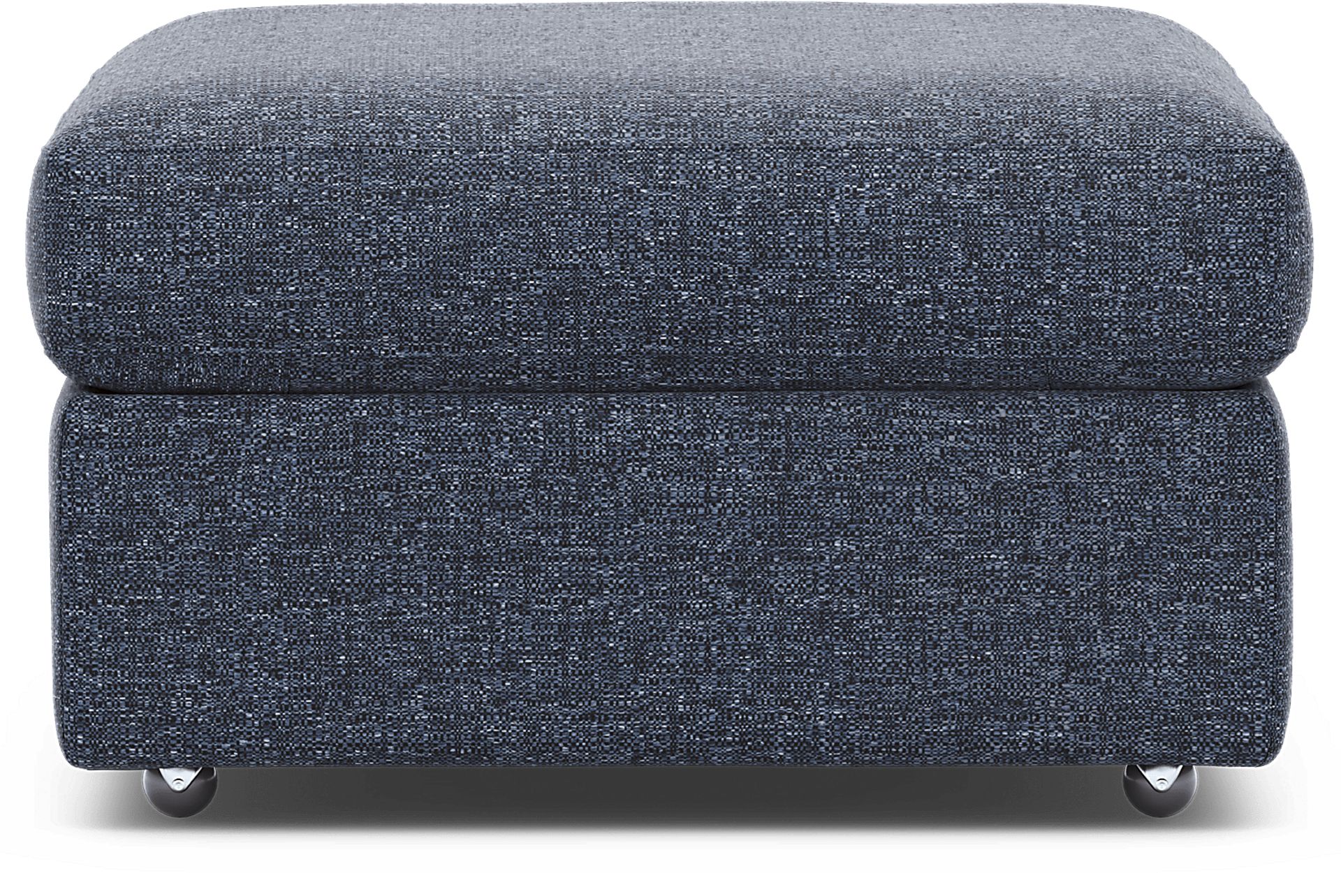 ModularOne Dark Blue Storage Bumper Ottoman - Image 4
