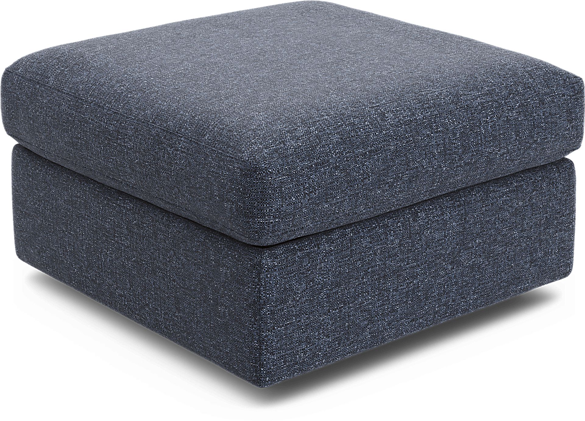 ModularOne Dark Blue Storage Bumper Ottoman - Image 1