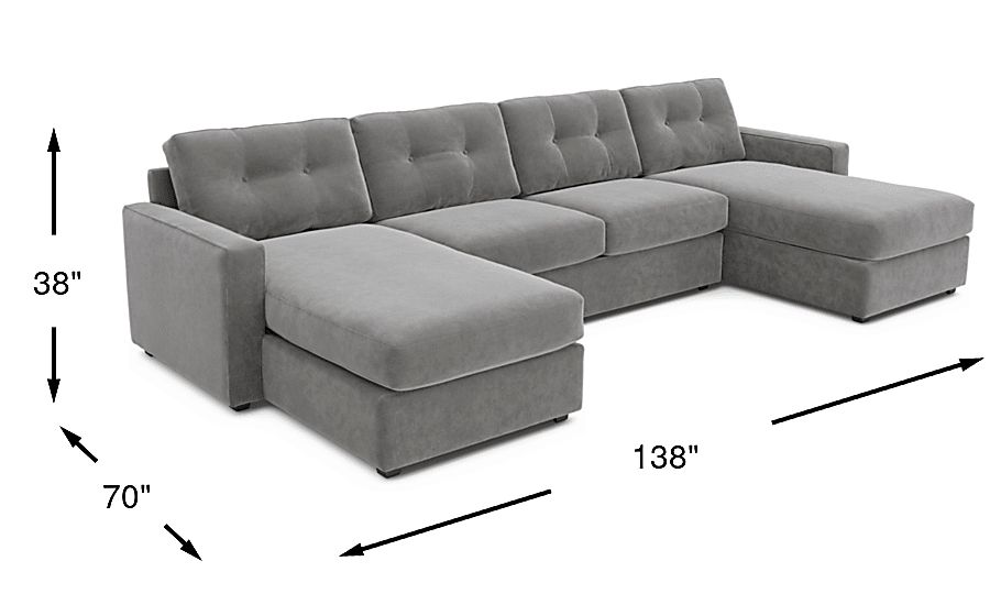 Gray 3 Pc ModularOne Sleeper - Thumbnail 3