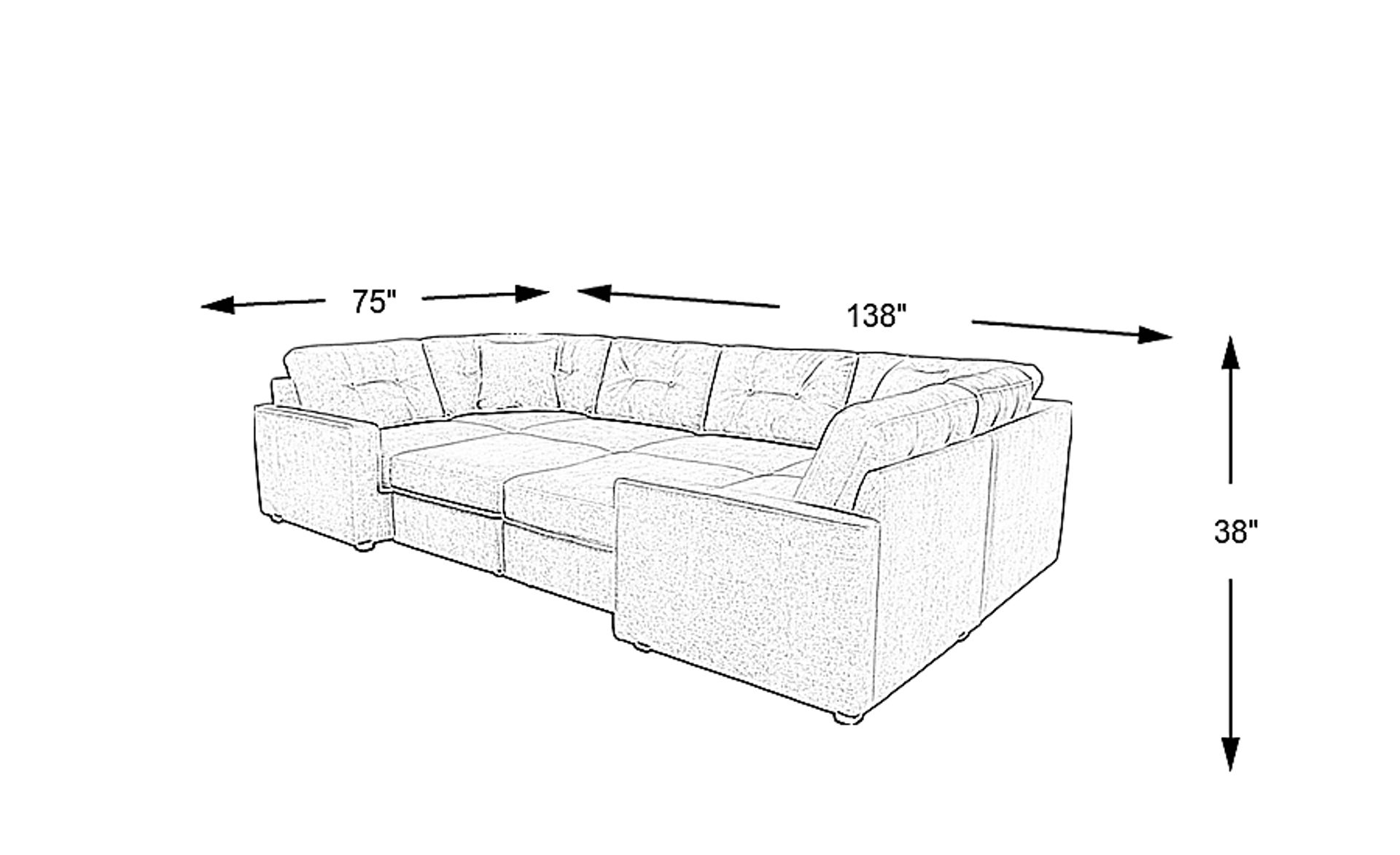Dimension Image. Please refer to the Dimension Tab on this page for dimension details.