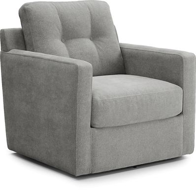 ModularOne Gray Swivel Accent Chair