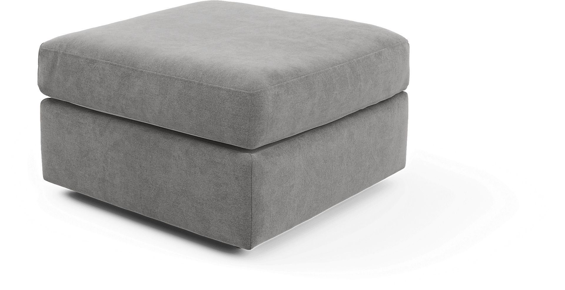 ModularOne Gray Bumper Ottoman - Image 1